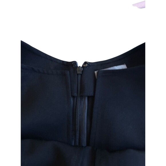$120 Neiman Marcus Women's Black‎ Stretch Cap Sleeve Sheath Dress Size Medium - Picture 10 of 11